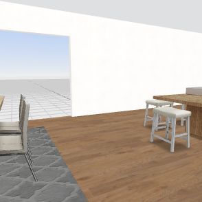 New kitchen interiro Design Rendering