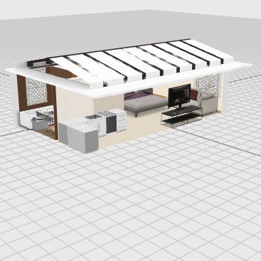 Cabaña Los Cristales - DobleTecho Design Rendering