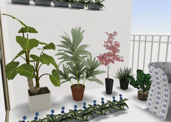 Balcony Design Rendering
