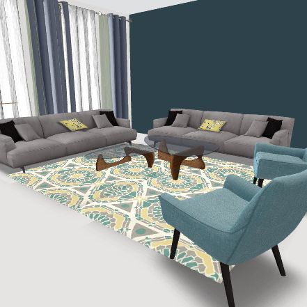 الصالة Design Rendering