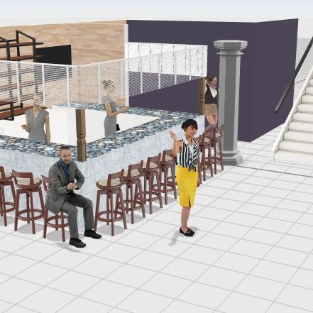 Outdoor Bar V2 Design Rendering