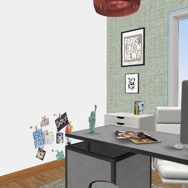 Ofice Ahora Blue Design Rendering