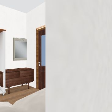 casa senza sgab ingresso con camera in cucina Design Rendering