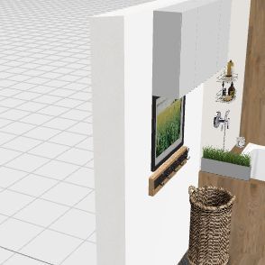 WC szafki przy wannie Design Rendering