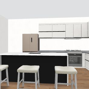 Interior kitchen Design Rendering