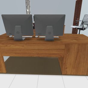Office Layout Design Rendering