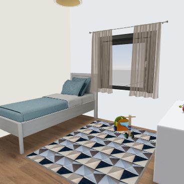 Kids Room Design Rendering
