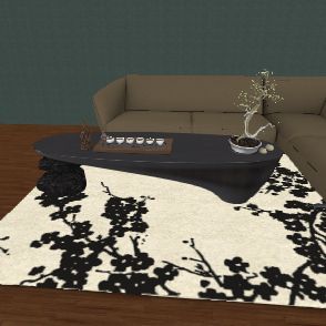 Living Room Design Rendering
