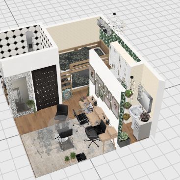 college room 3d design renderings