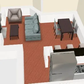 Living room dining room Malden 