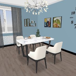 cucina bianca 3d design renderings