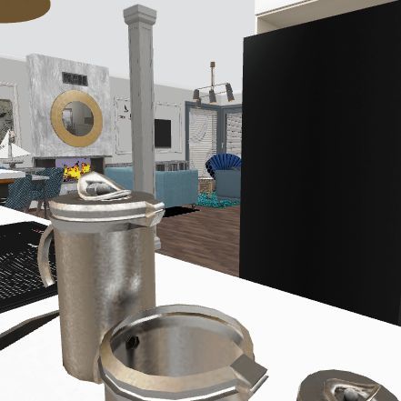 dona new kitchen L, z prysznic na dole, narożnik Design Rendering