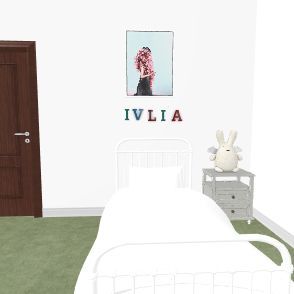 Iulia's Bedroom Design Rendering