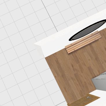Przedpokój szafa, ławka lustro na całą ścianę 3d design renderings