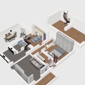 Casa Franca 3 camere Design Rendering