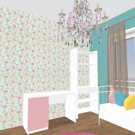 Pokoj divci 1 Design Rendering