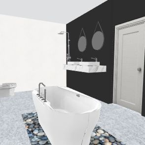 New Master Bathroom Design Rendering