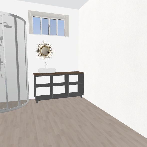 cabaña simple solo ducha.2 3d design renderings