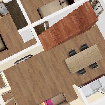 Casa Diamante 80m2 + Escalera 3d design renderings