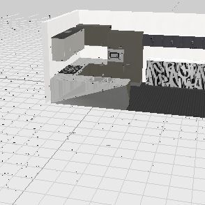 Black night kitchen Design Rendering