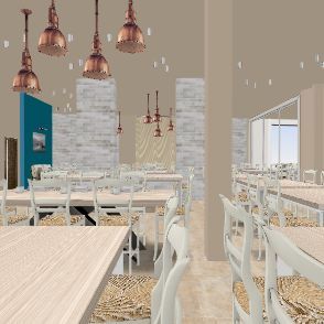 εστιατόριο θαλασσινών Design Rendering