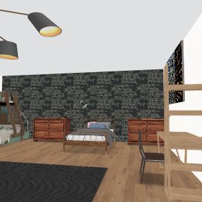 Kamar anak 3 Design Rendering