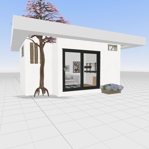 cabaña simple 3d design renderings
