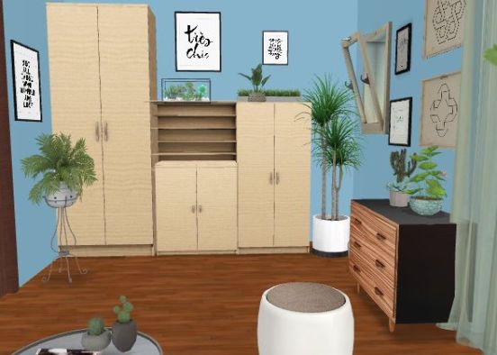 Our Room in Greece Azure Done Design Rendering